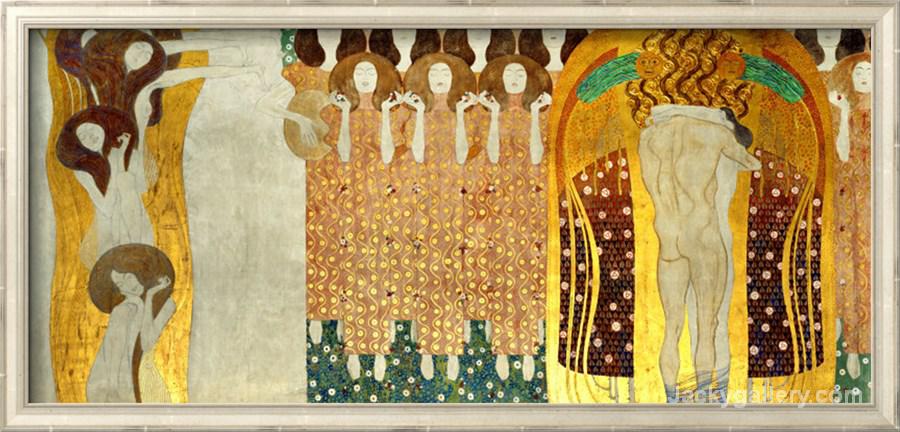 The Final Chorus of Beethovens 9th Symphony by Gustav Klimt paintings reproduction
